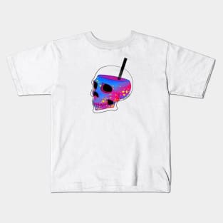 Black Skull Space Juice Kids T-Shirt